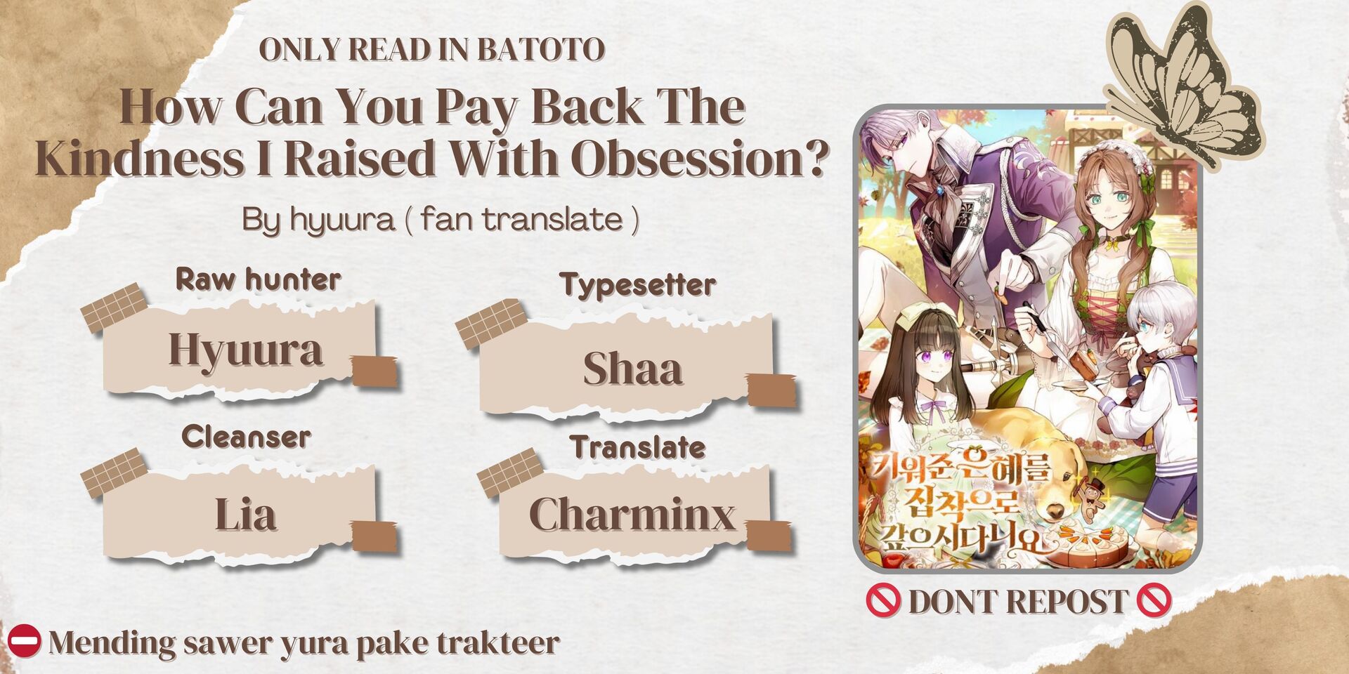 How Can You Pay Back The Kindness I Raised With Obsession? ☆ HYUURA ☆-Chapter 10 : PDKT